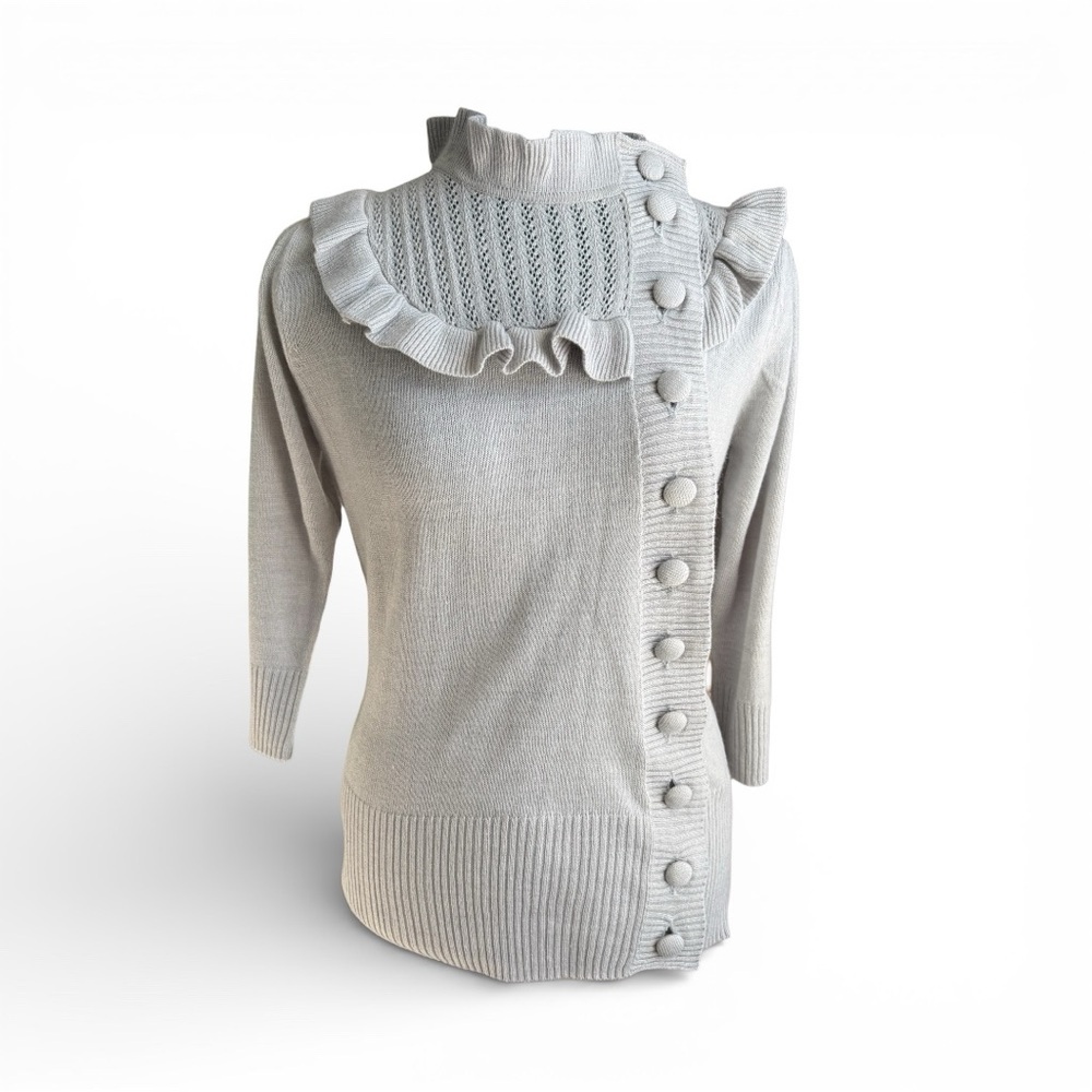 Vintage Y2K dELiA*s Ruffled Turtleneck Sweater
